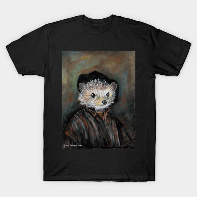 Finnian Hedgehog Van Rijn T-Shirt by LouiseSullivanArt